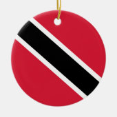 Vlag van Trinidad en Tobago Keramisch Ornament (Voorkant)