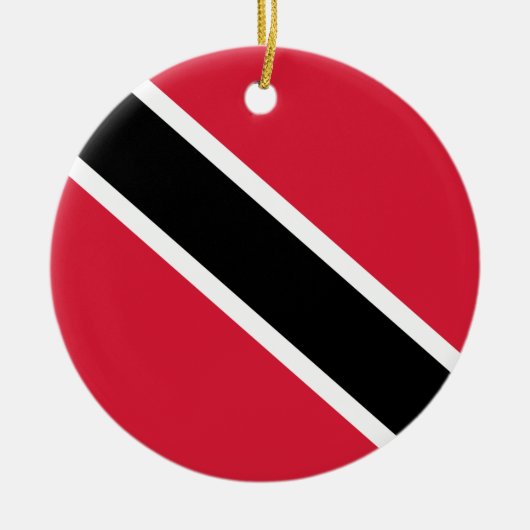 Vlag van Trinidad en Tobago Keramisch Ornament (Voorkant)