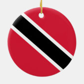 Vlag van Trinidad en Tobago Keramisch Ornament (Achterkant)