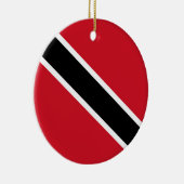 vlag van Trinidad en Tobago Keramisch Ornament (Rechts)