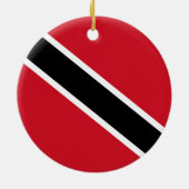 vlag van Trinidad en Tobago Keramisch Ornament (Achterkant)