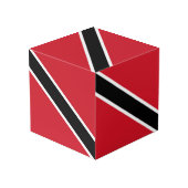 vlag van Trinidad en Tobago Kubus (Achter hoekig)