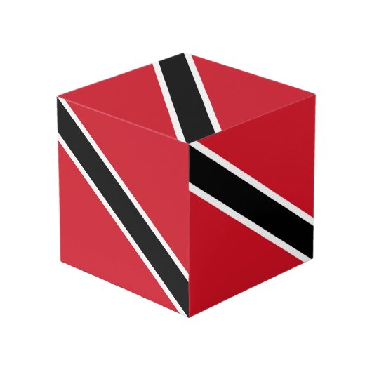 vlag van Trinidad en Tobago Kubus (Voorkant hoekig)
