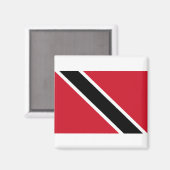 Vlag van Trinidad en Tobago Magneet (Voorkant / Achterkant)