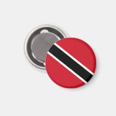 vlag van Trinidad en Tobago Magneet (Voorkant / Achterkant)