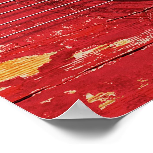 Vlag van Trinidad en Tobago op de oude akoestische Poster (Hoek)