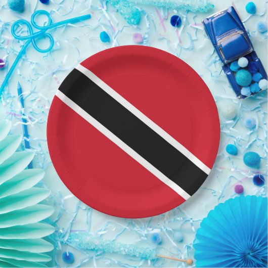 vlag van Trinidad en Tobago Papieren Bordje (Feest)