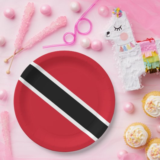 vlag van Trinidad en Tobago Papieren Bordje (Feest)