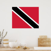 Vlag van Trinidad en Tobago Poster (Keuken)