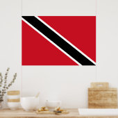 vlag van Trinidad en Tobago Poster (Keuken)