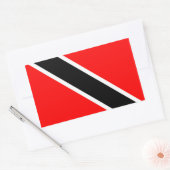 Vlag van Trinidad en Tobago Rechthoekige Sticker (Envelop)