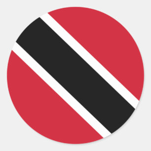Vlag van Trinidad en Tobago Ronde Sticker