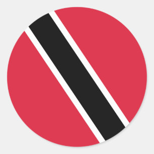 Vlag van Trinidad en Tobago Ronde Sticker