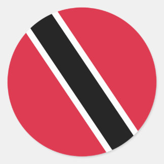 Vlag van Trinidad en Tobago Ronde Sticker