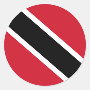 Vlag van Trinidad en Tobago Ronde Sticker