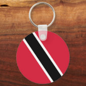 Vlag van Trinidad en Tobago Sleutelhanger (Achterkant)