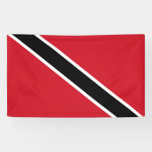 vlag van Trinidad en Tobago Spandoek (Horizontaal)