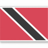 Vlag van Trinidad en Tobago-Sticker Sticker (Voorkant)