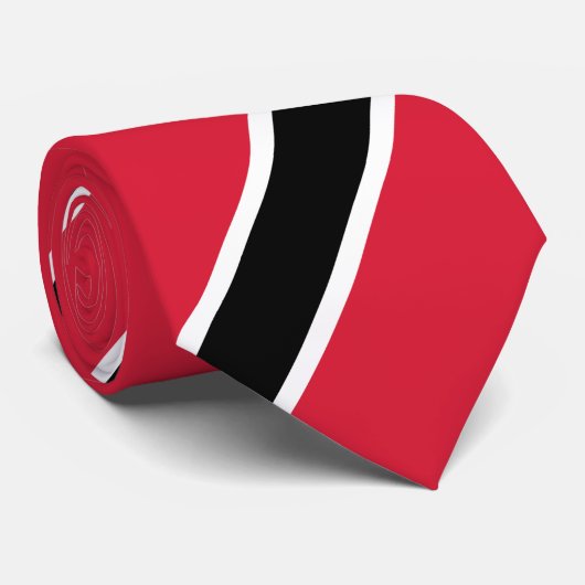 Vlag van Trinidad en Tobago Stropdas (Opgerold)