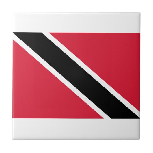 Vlag van Trinidad en Tobago Tegeltje (Voorkant)