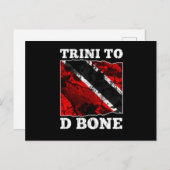 Vlag van Trinidad en Tobago - Trini t/m D Bone Briefkaart (Voorkant / Achterkant)