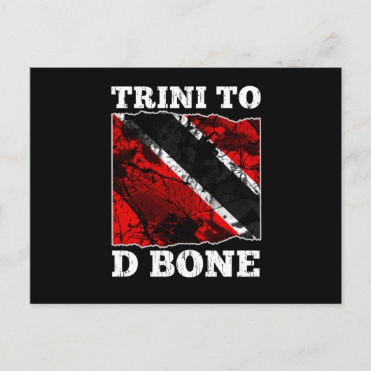 Vlag van Trinidad en Tobago - Trini t/m D Bone Briefkaart (Voorkant)