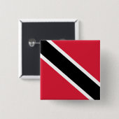 Vlag van Trinidad en Tobago Vierkante Button 5,1 Cm (Voorkant /achterkant)