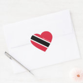 Vlag van Trinidad en Tobago voor plechtig patriott Hart Sticker (Envelop)
