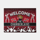 Vlag van Trinidad met partijgenoot: Deurmat (Voorkant)