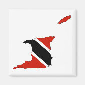 vlag van trinidad tobago magneet (Voorkant)