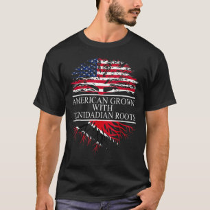 Vlag van Trinidadian Roots in Trinidad en Tobago T-shirt