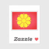 Vlag van Trondheim, Noorwegen Sticker (Vel)