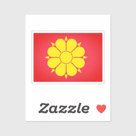 Vlag van Trondheim, Noorwegen Sticker (Vel)