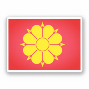 Vlag van Trondheim, Noorwegen Sticker