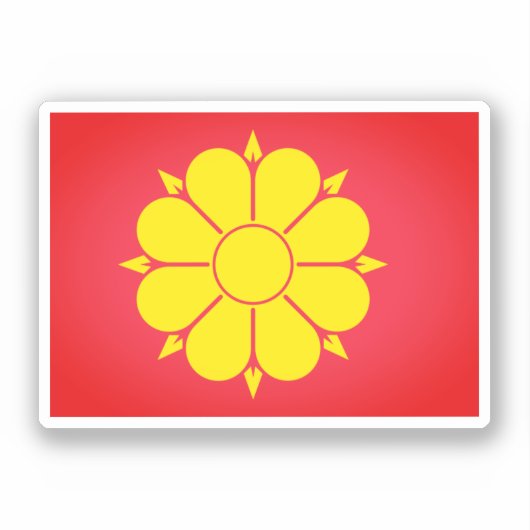 Vlag van Trondheim, Noorwegen Sticker (Voorkant)