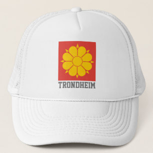 Vlag van Trondheim, Noorwegen Trucker Pet