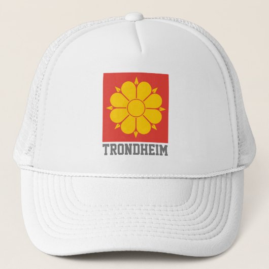 Vlag van Trondheim, Noorwegen Trucker Pet (Voorkant)