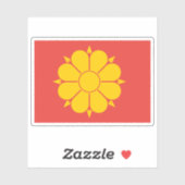 Vlag van Trondheim Sticker (Vel)