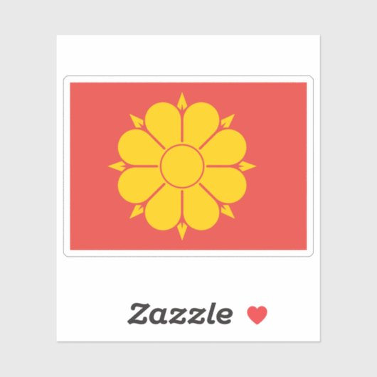 Vlag van Trondheim Sticker (Vel)