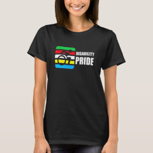 Vlag van trots op een beperking juli supporter tro t-shirt