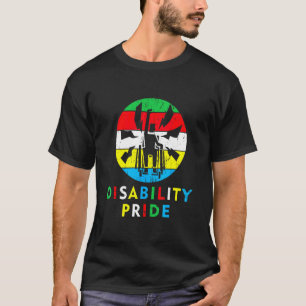 Vlag van trots op een beperking juli supporter tro t-shirt