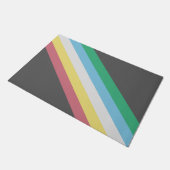 Vlag van trots op mensen met een beperking deurmat (Schuin)