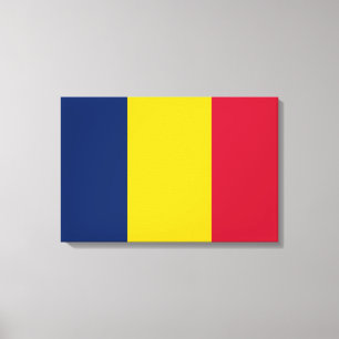 Vlag van Tsjaad (Afrikaans land) Canvas Afdruk