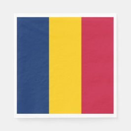 Vlag van Tsjaad (Afrikaans land) Servet
