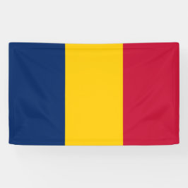 Vlag van Tsjaad (Afrikaans land) Spandoek