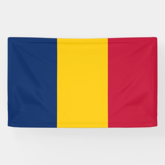 Vlag van Tsjaad (Afrikaans land) Spandoek (Horizontaal)