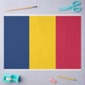 Vlag van Tsjaad (Afrikaans land) Tissuepapier (Craft)