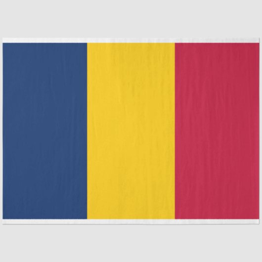 Vlag van Tsjaad (Afrikaans land) Tissuepapier (Voorkant)
