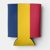 Vlag van Tsjaad Blikjeskoeler (Voorkant)