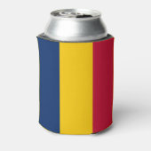 Vlag van Tsjaad Blikjeskoeler (Blikje Achterkant)